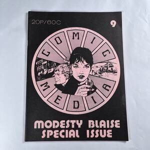 Comic Media #9 - 1973 UK Comic Zines Modesty Blaise Issue Peter O'Donnell Rare